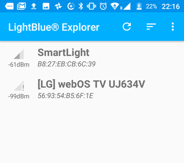LightBlue Peripheral List