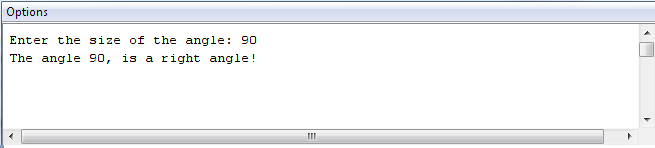 Right Angle Output